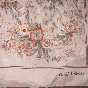 OLGA GRECO vintage scarf